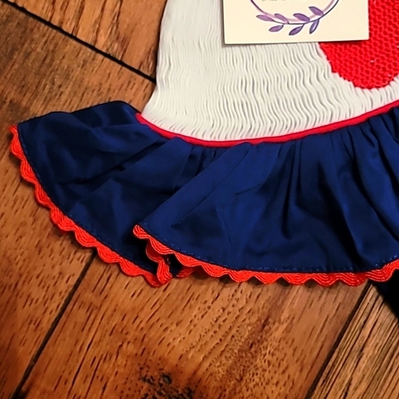 Pleats & Stitches Apple Pleated Dress - 4t - Picture 3 of 7